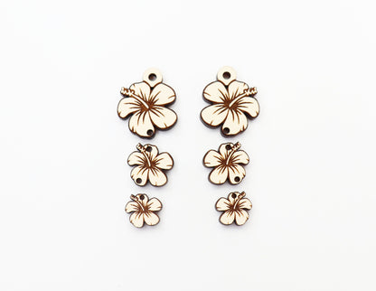 Flower 3 piece earring blanks, DIY earrings, earring blanks