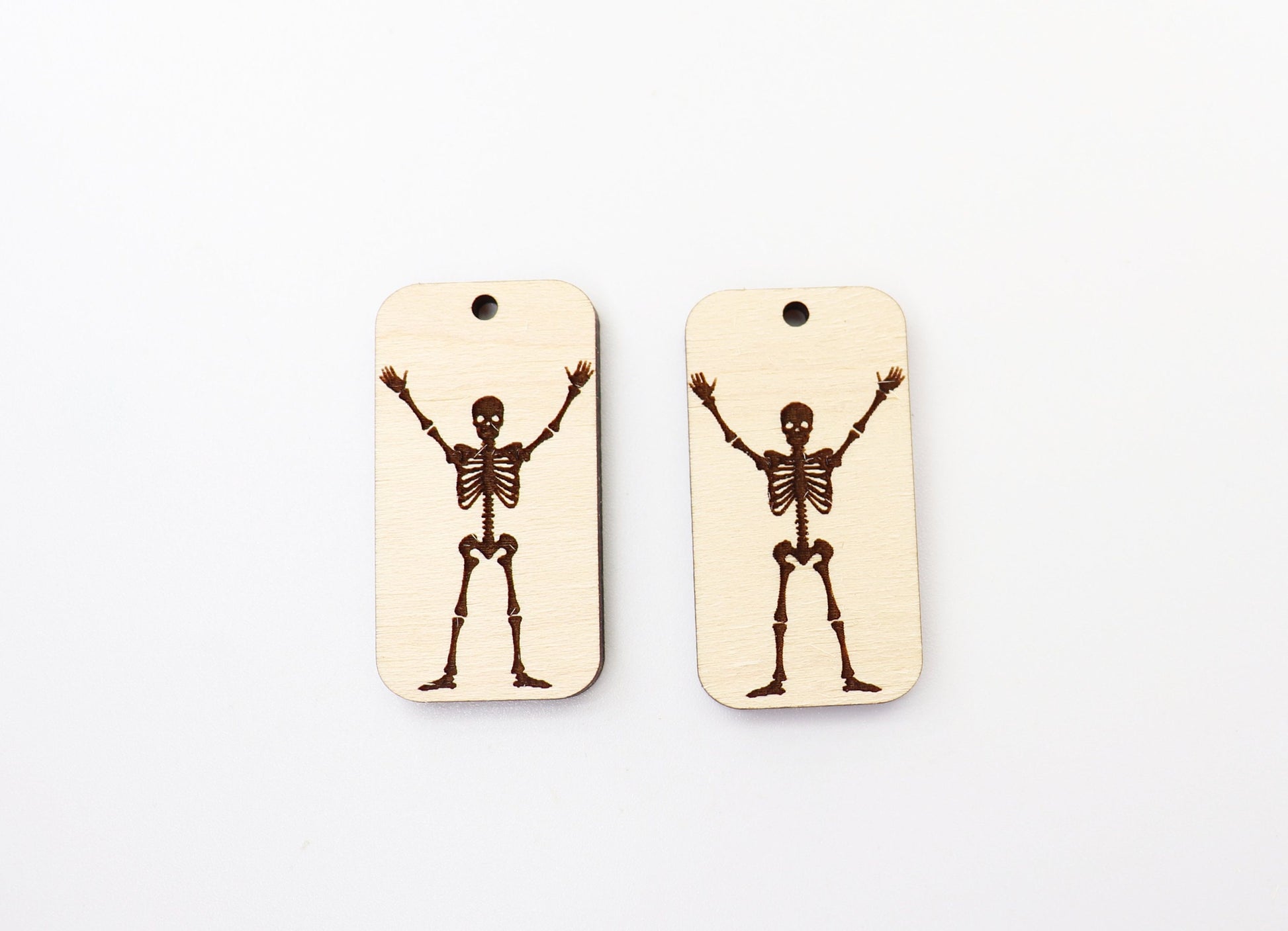 Skeleton earrings, earring blanks