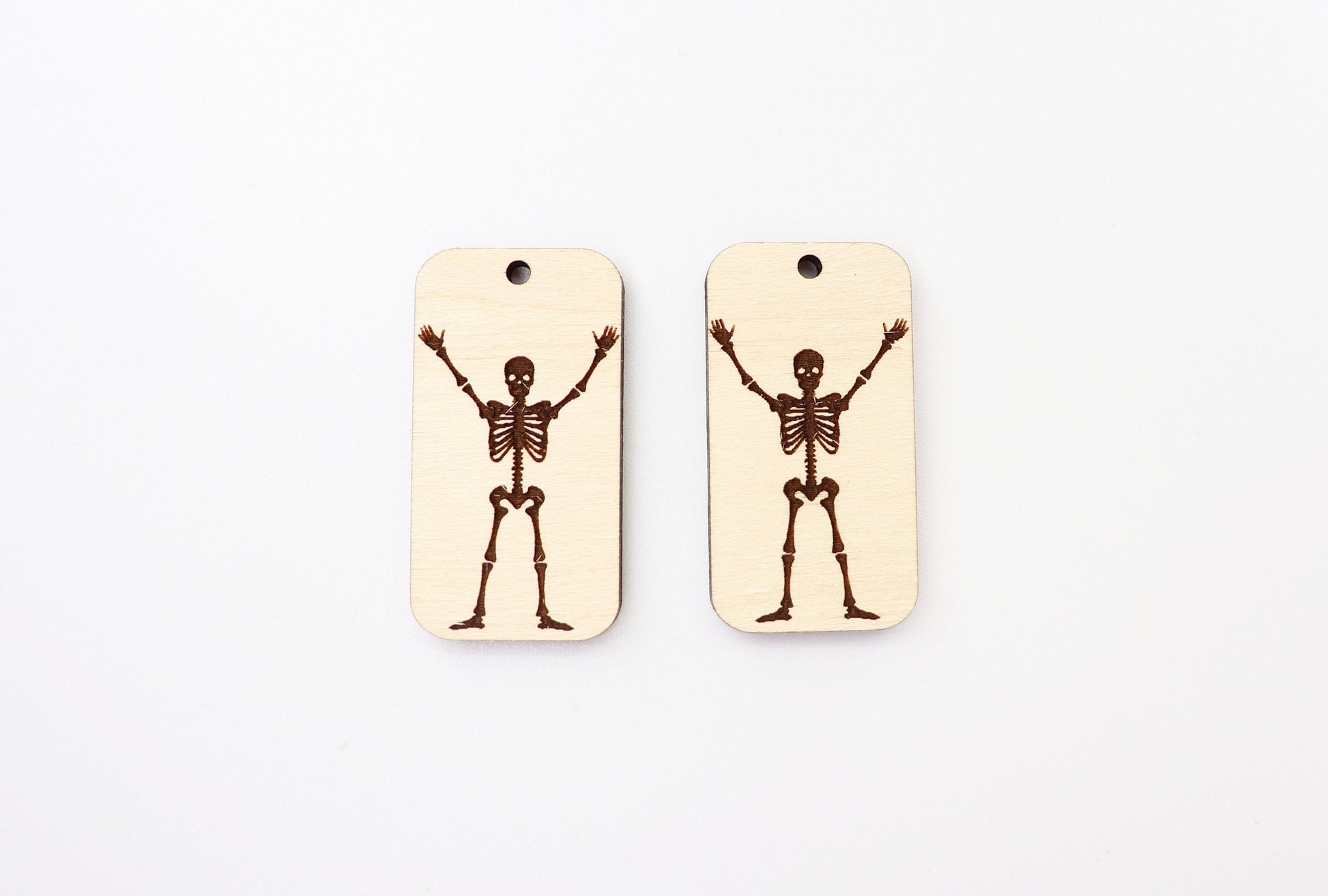 Skeleton earrings, earring blanks