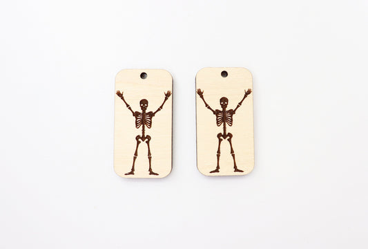 Skeleton earrings, earring blanks