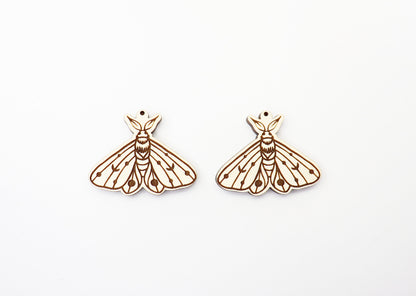 Moth Earring blanks, wood blanks