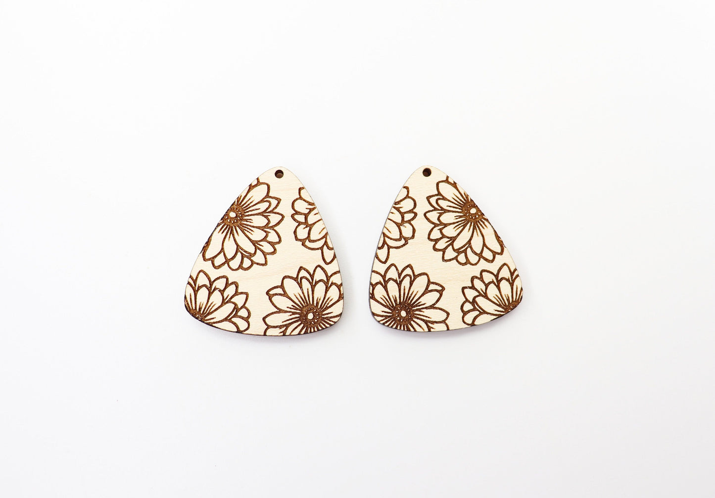 Floral earring blanks, DIY earrings, flower earrings, earring blanks, sold per set