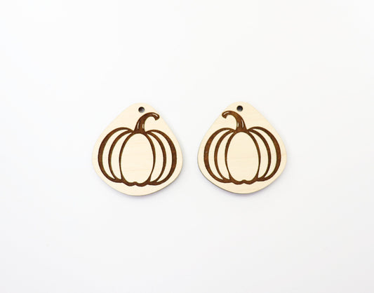 Pumpkin earring blanks, wood blanks, Halloween blanks