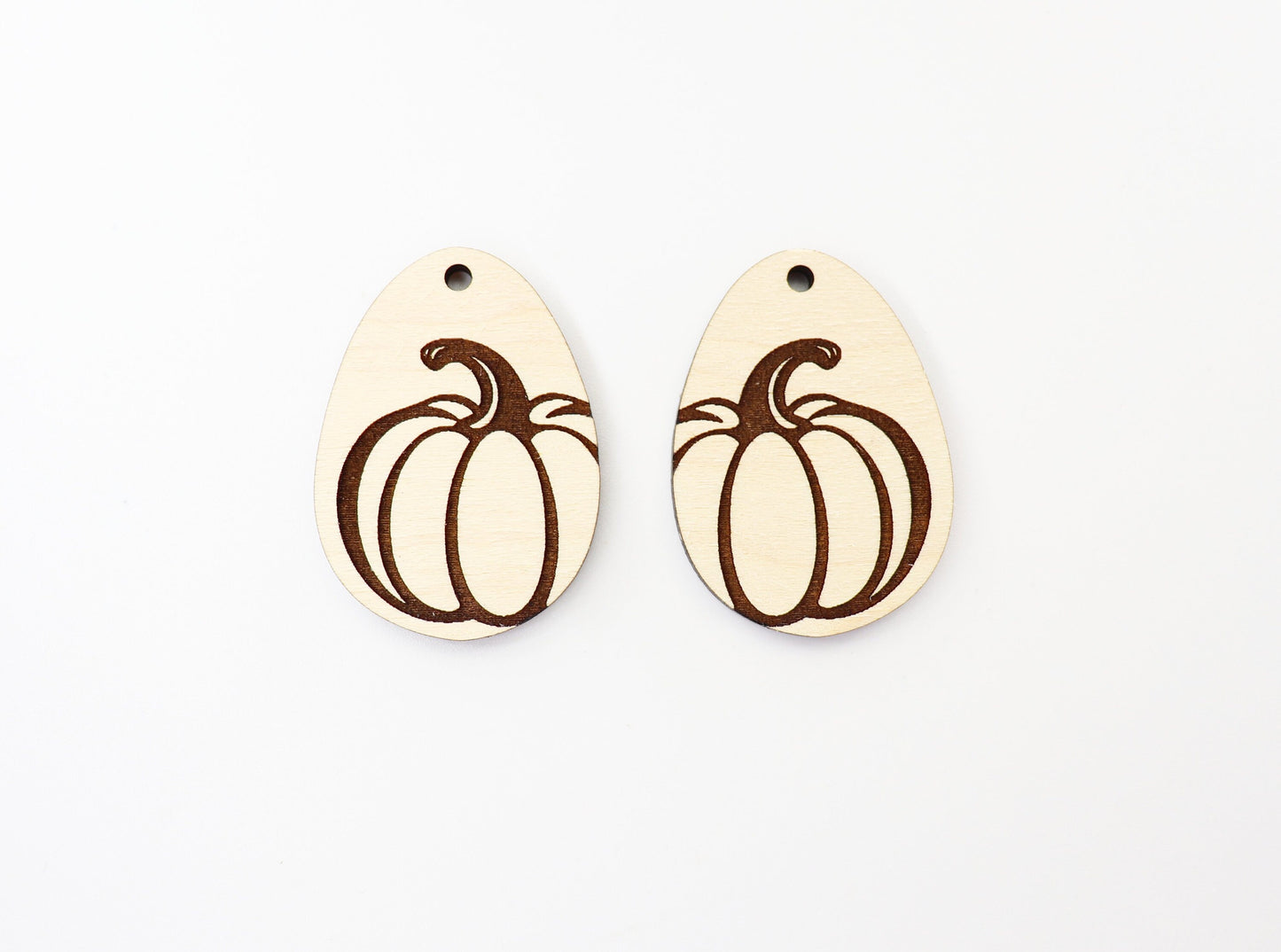 Pumpkin earring blanks, wood blanks, Halloween blanks