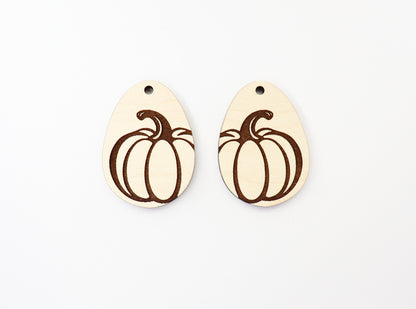 Pumpkin earring blanks, wood blanks, Halloween blanks