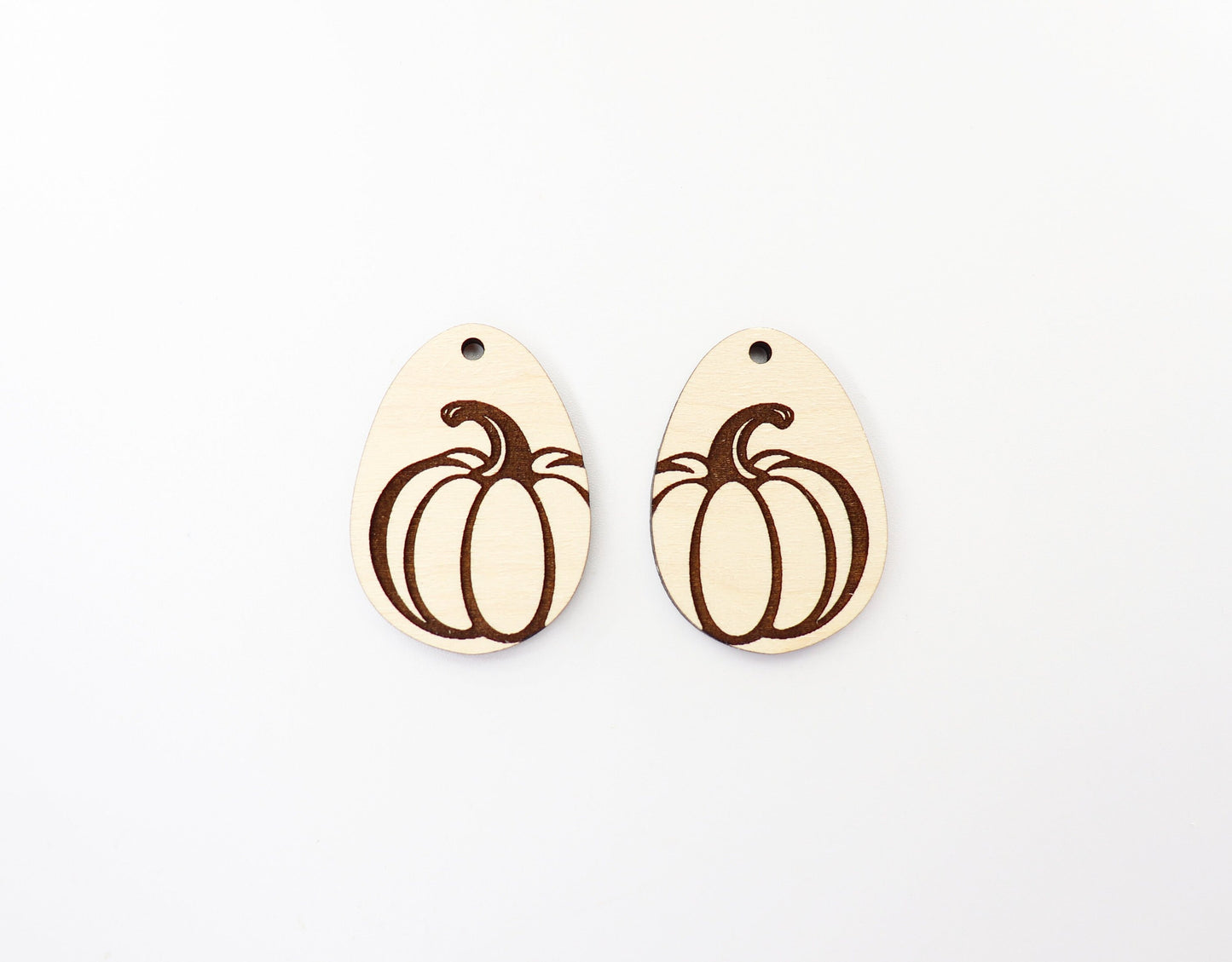 Pumpkin earring blanks, wood blanks, Halloween blanks