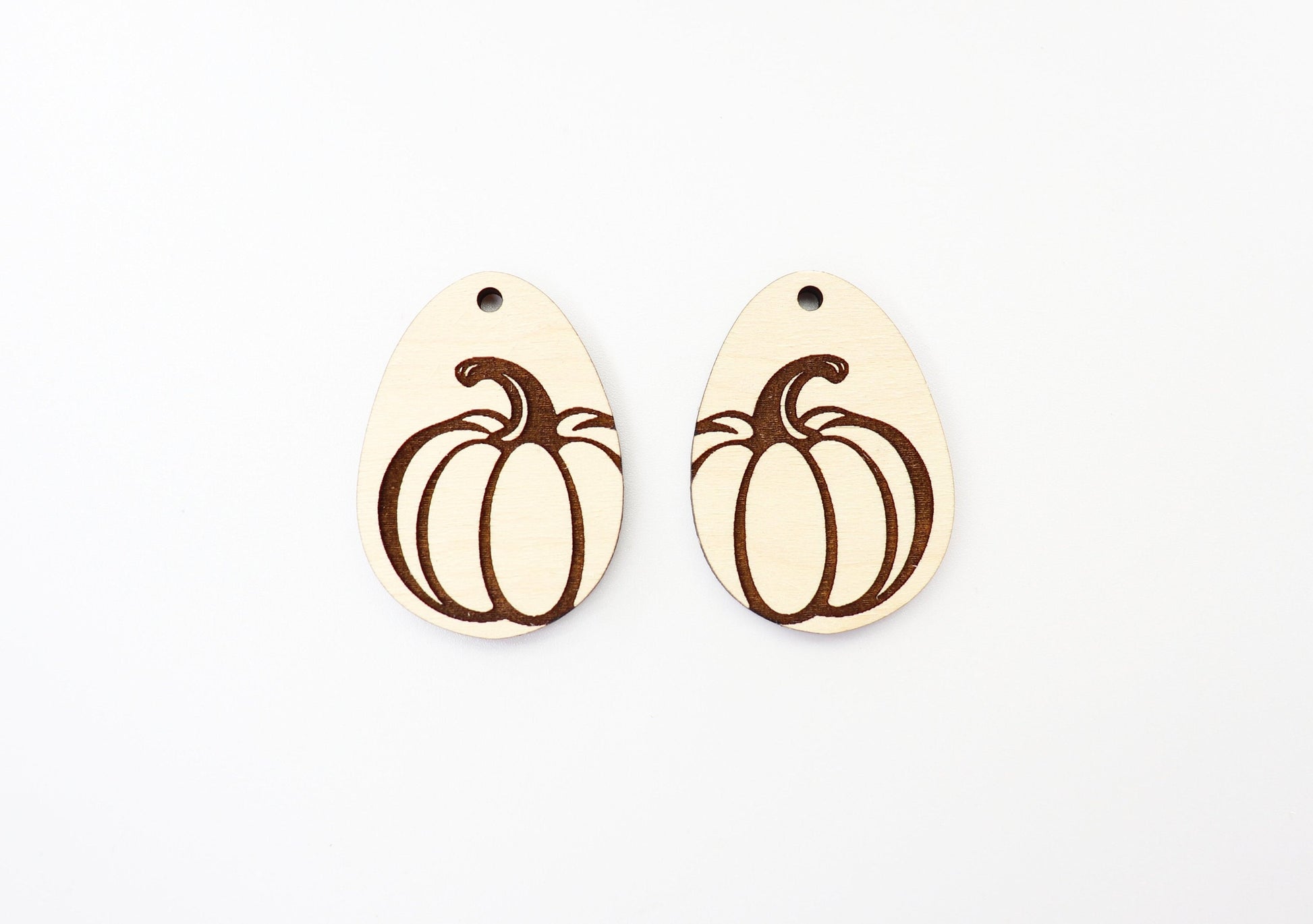 Pumpkin earring blanks, wood blanks, Halloween blanks