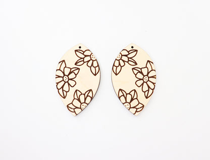 Floral earring blanks, DIY earrings, flower earrings, earring blanks