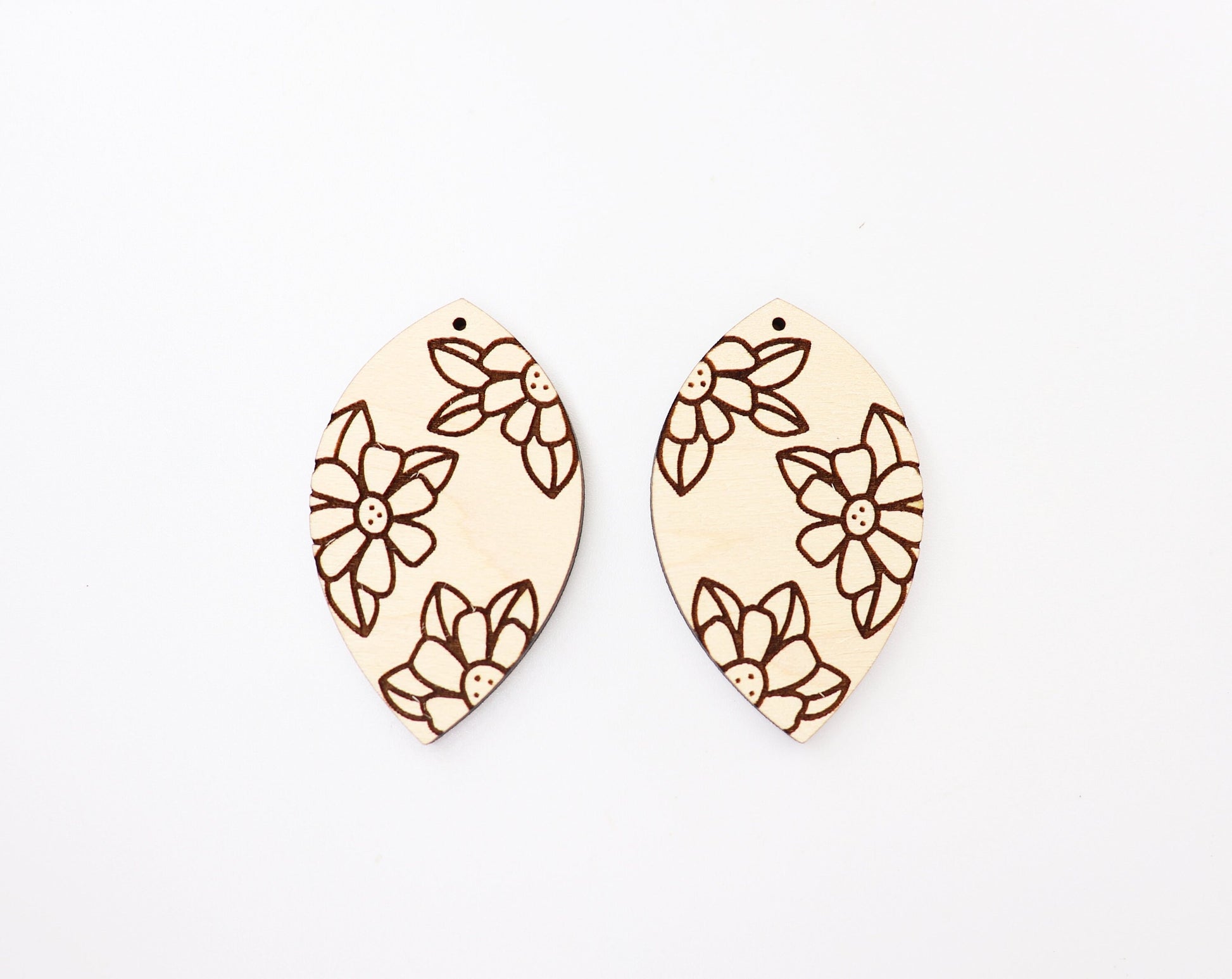 Floral earring blanks, DIY earrings, flower earrings, earring blanks