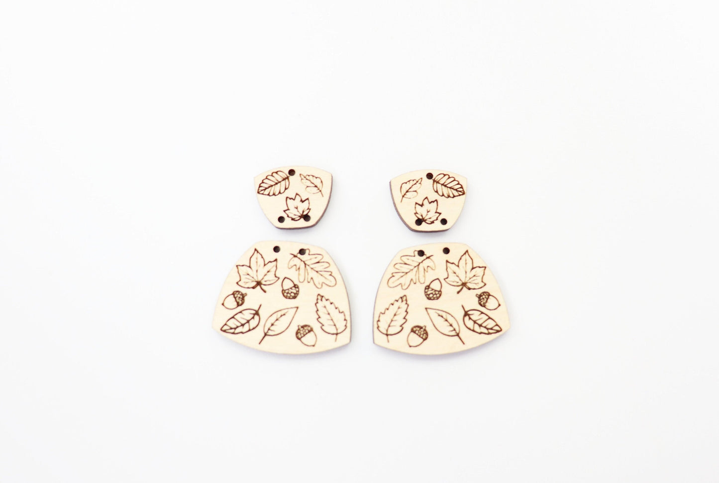 Fall earring blanks, laser cut earring blanks