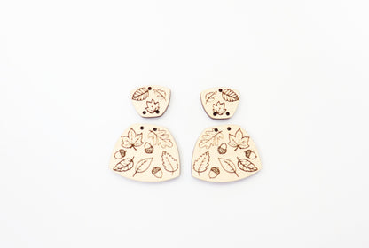 Fall earring blanks, laser cut earring blanks