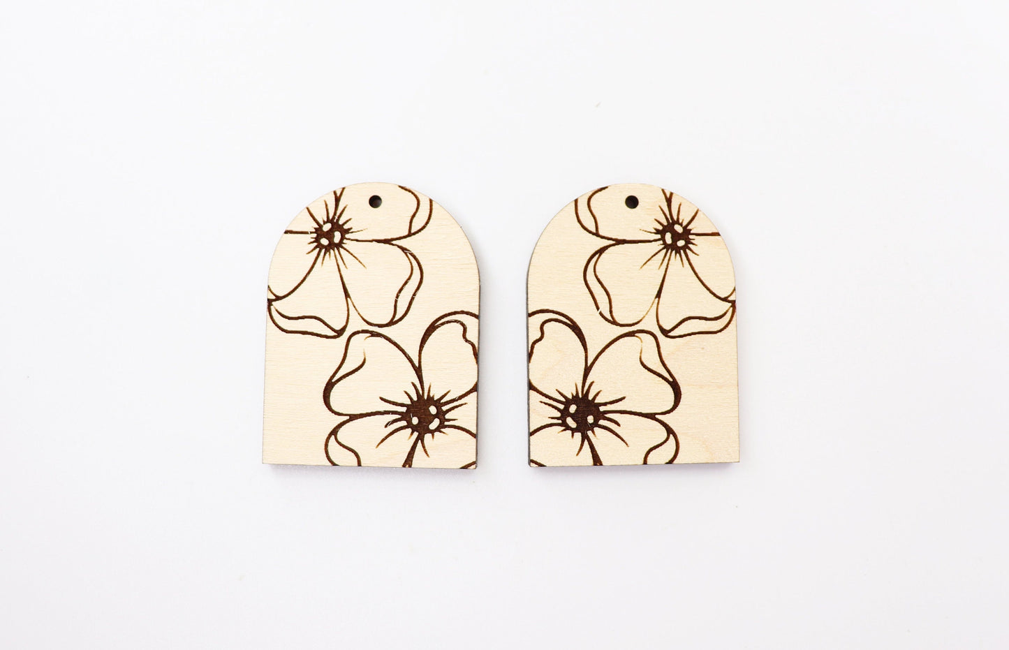 Floral earring blanks, earring blanks