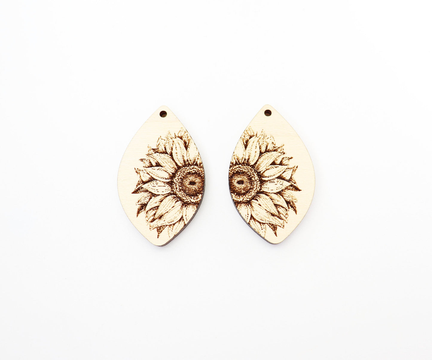 Sunflower blanks, earring blanks