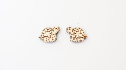 Turtle stud blanks, wood blanks, Turtle studs