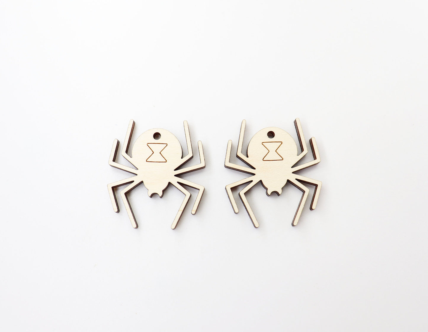 Spider wood earring blanks, wood blanks