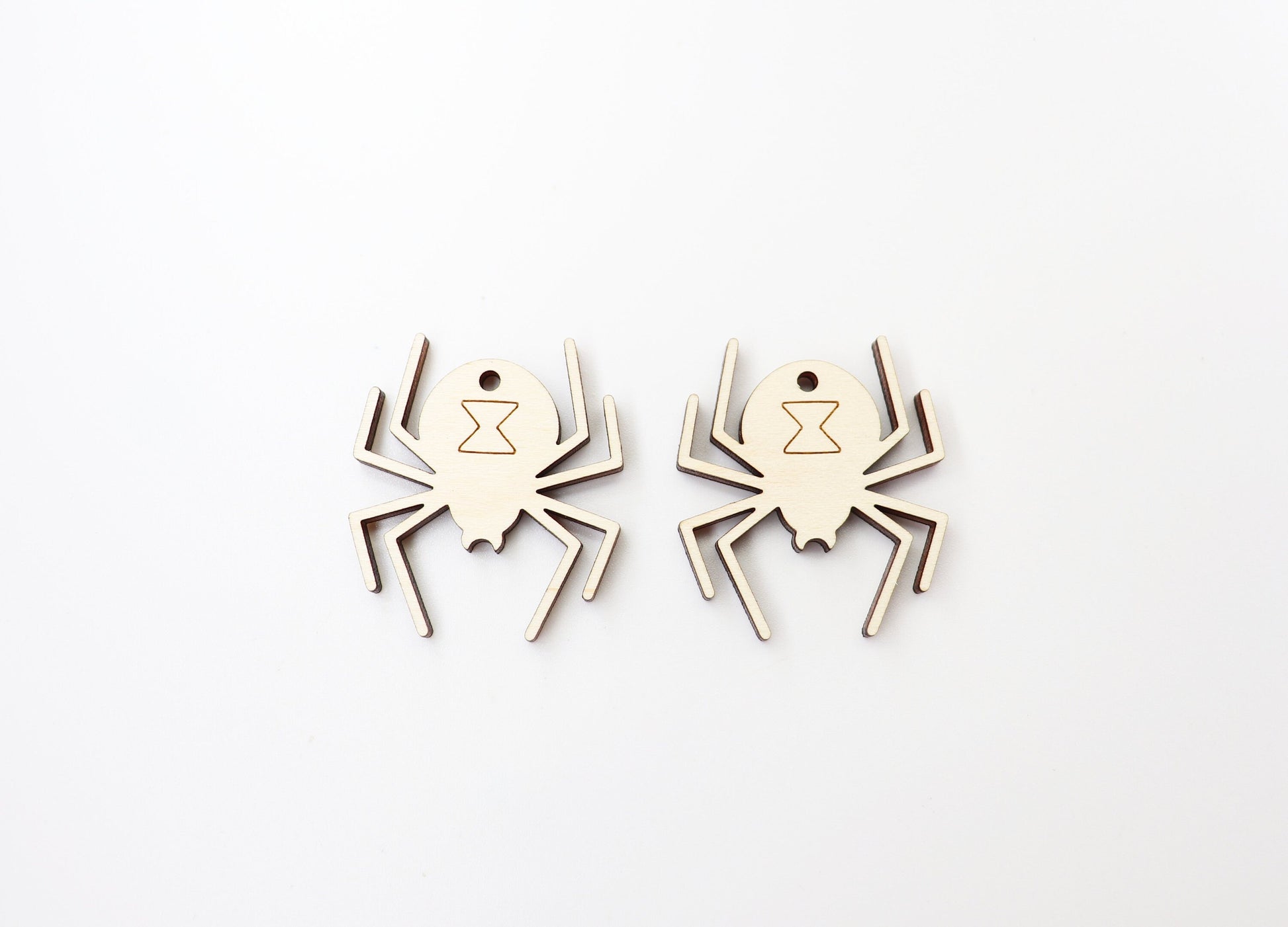 Spider wood earring blanks, wood blanks