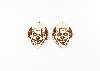 Clown earrings, earring blanks, sold per set