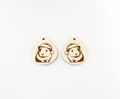 Guinea pig earrings, Christmas blanks, earring blanks