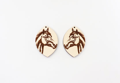 Horse earring blanks, earring blanks