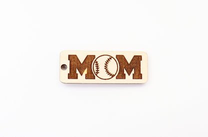 Baseball mom Keychain blanks, mom keychain, wood blanks