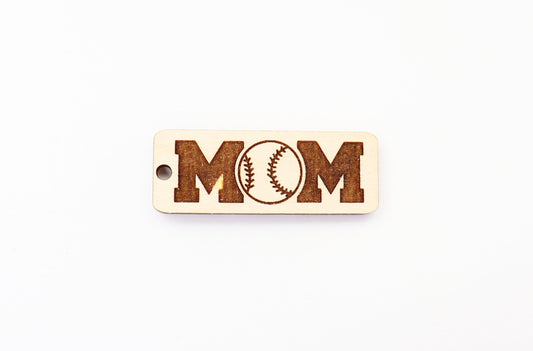 Baseball mom Keychain blanks, mom keychain, wood blanks