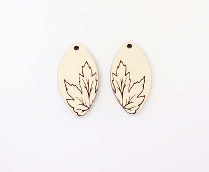 Fall earring blanks, laser cut earring blanks