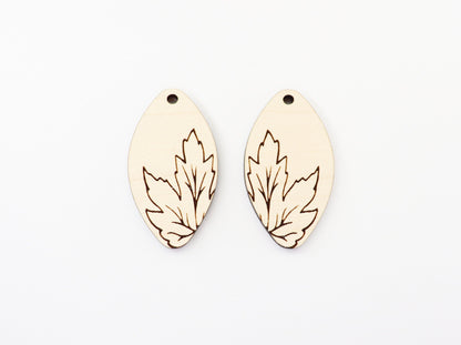 Fall earring blanks, laser cut earring blanks