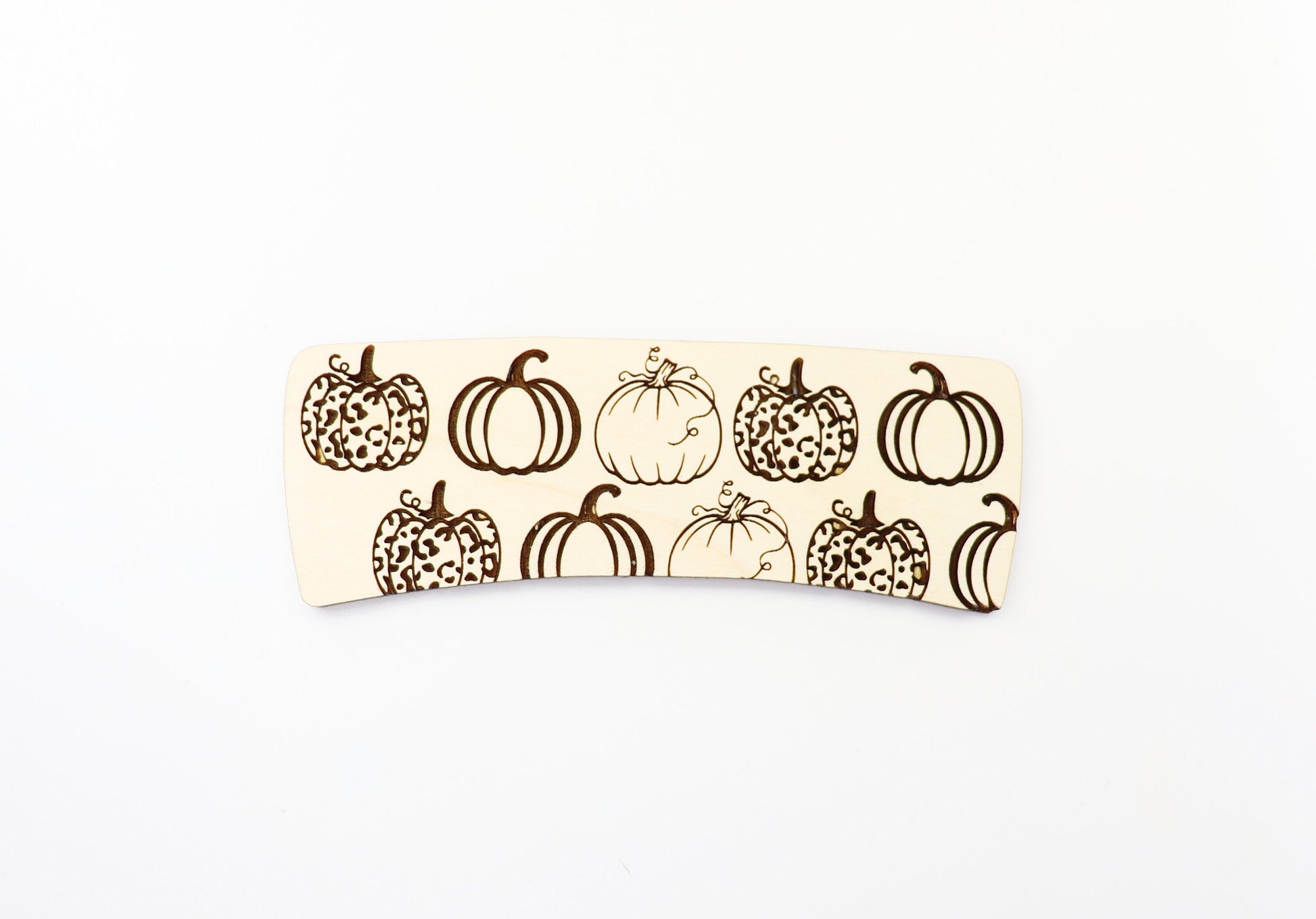 Pumpkin Hair clip blanks, wood blanks, laser cut blanks