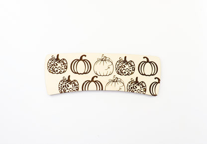 Pumpkin Hair clip blanks, wood blanks, laser cut blanks