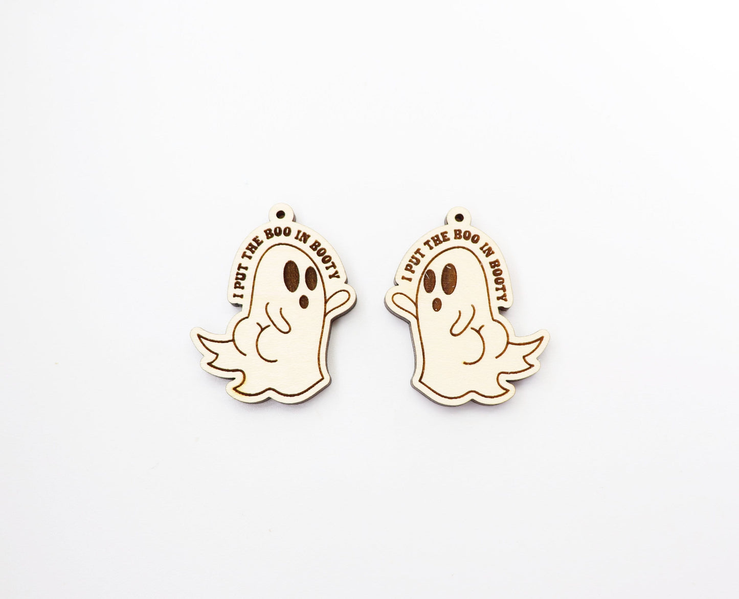 Boo Ghost earring blanks, earring blanks