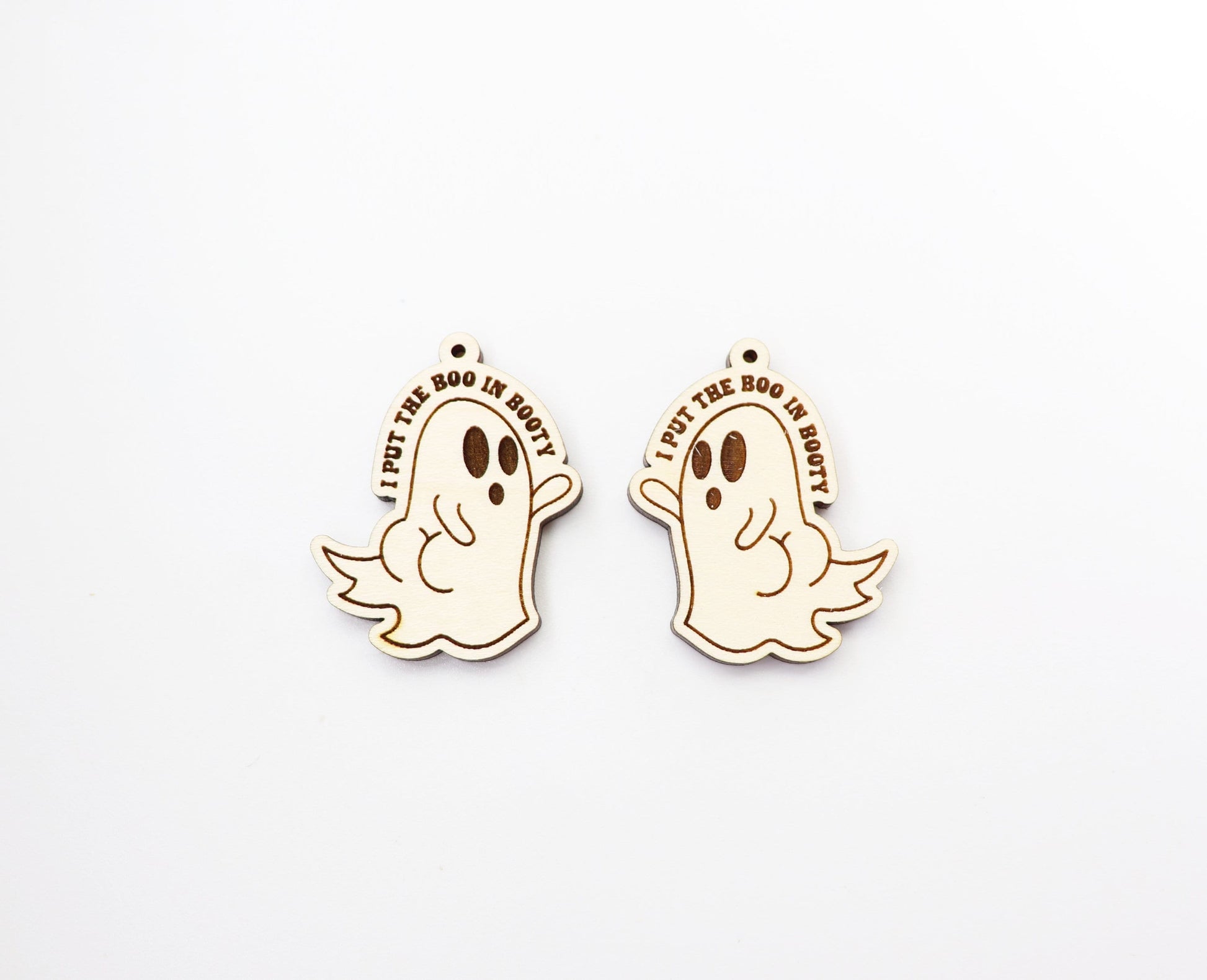 Boo Ghost earring blanks, earring blanks