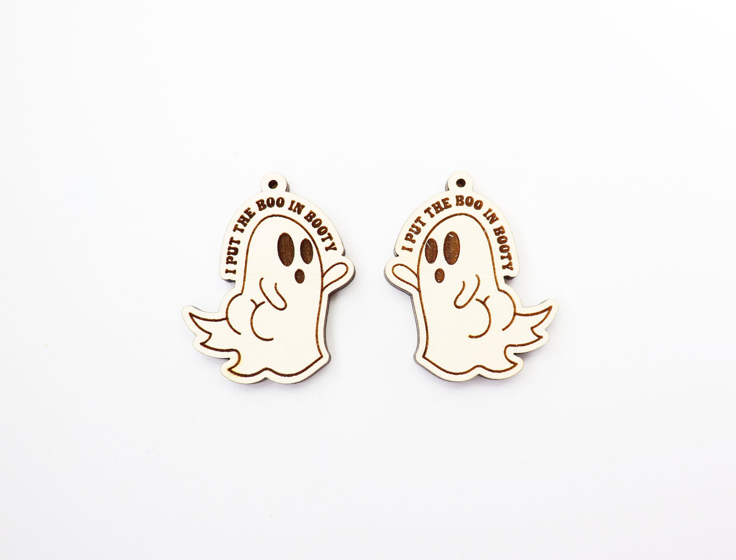 Boo Ghost earring blanks, earring blanks