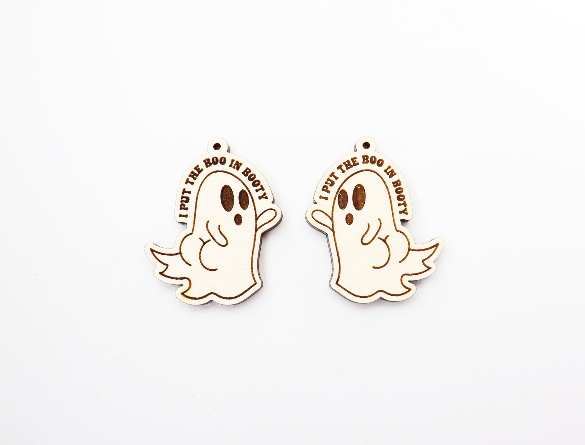 Boo Ghost earring blanks, earring blanks