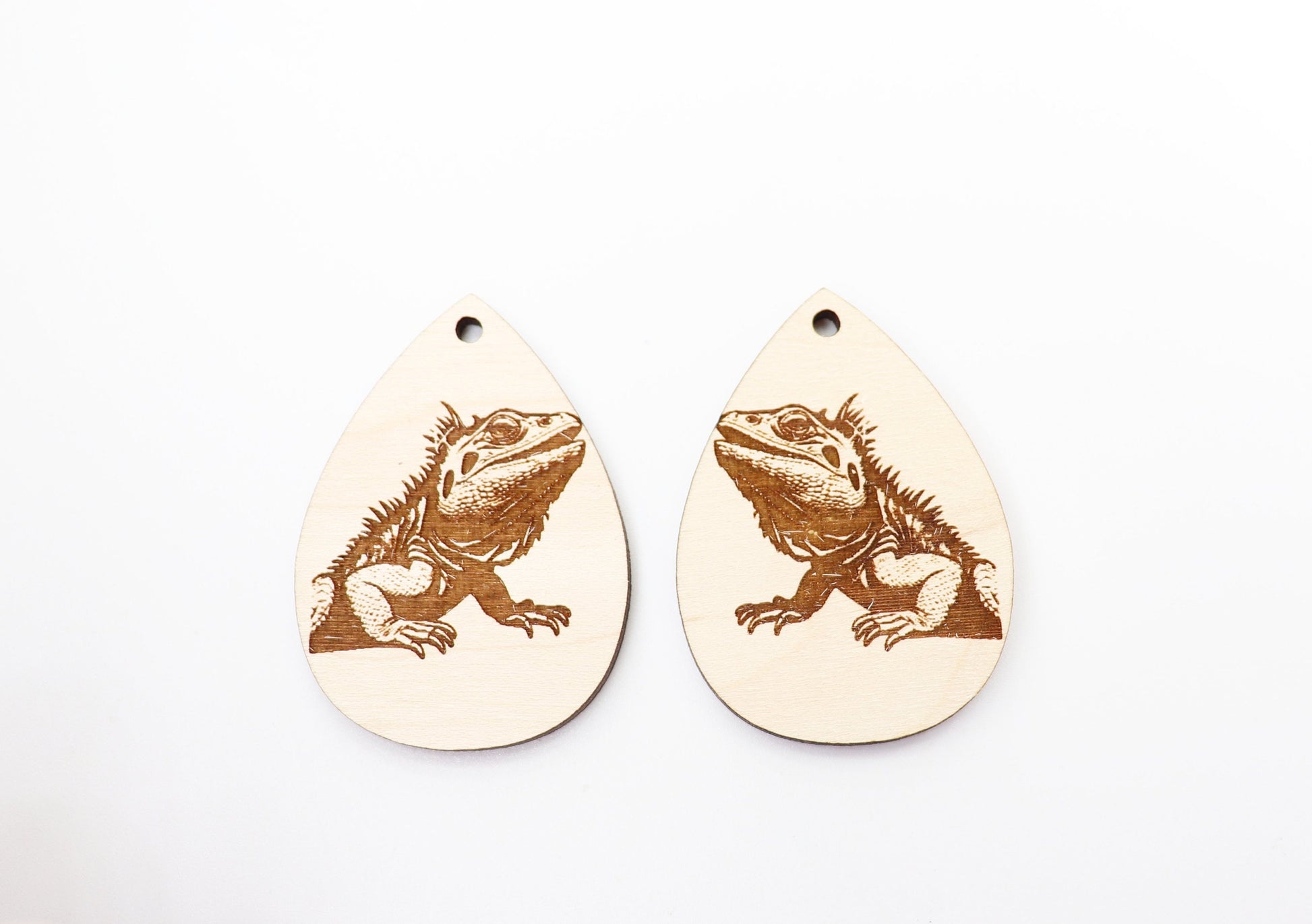 Iguana earring blanks, earring blanks