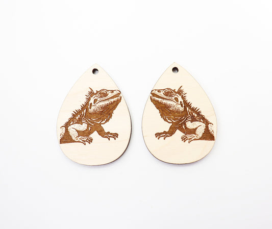 Iguana earring blanks, earring blanks