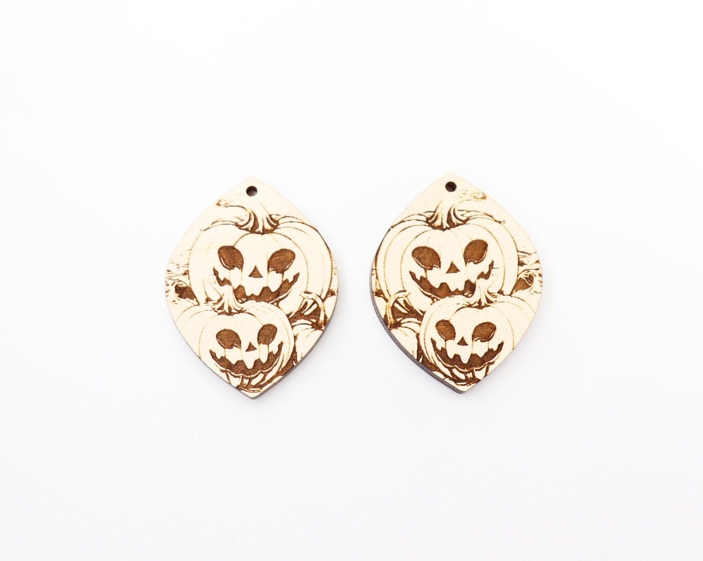 Pumpkin earring blanks, wood blanks