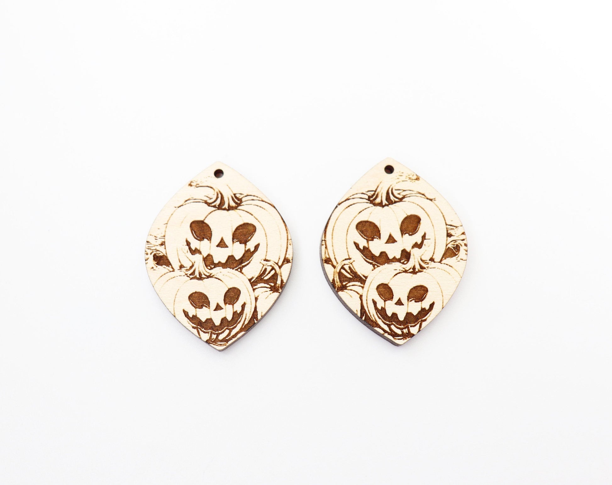 Pumpkin earring blanks, wood blanks