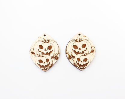 Pumpkin earring blanks, wood blanks