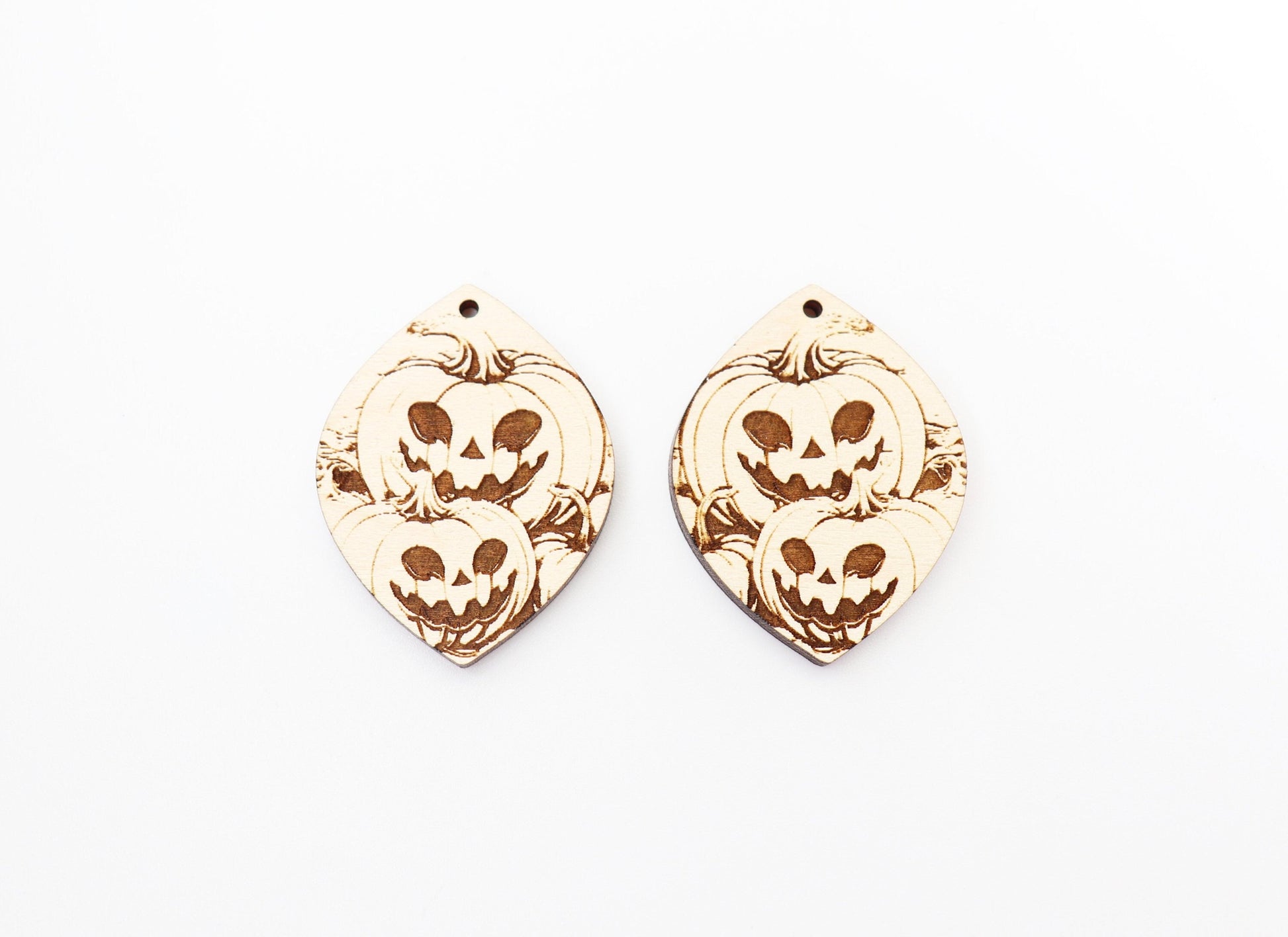 Pumpkin earring blanks, wood blanks