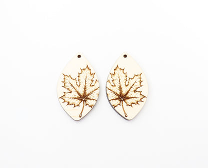 Fall earring blanks, laser cut earring blanks