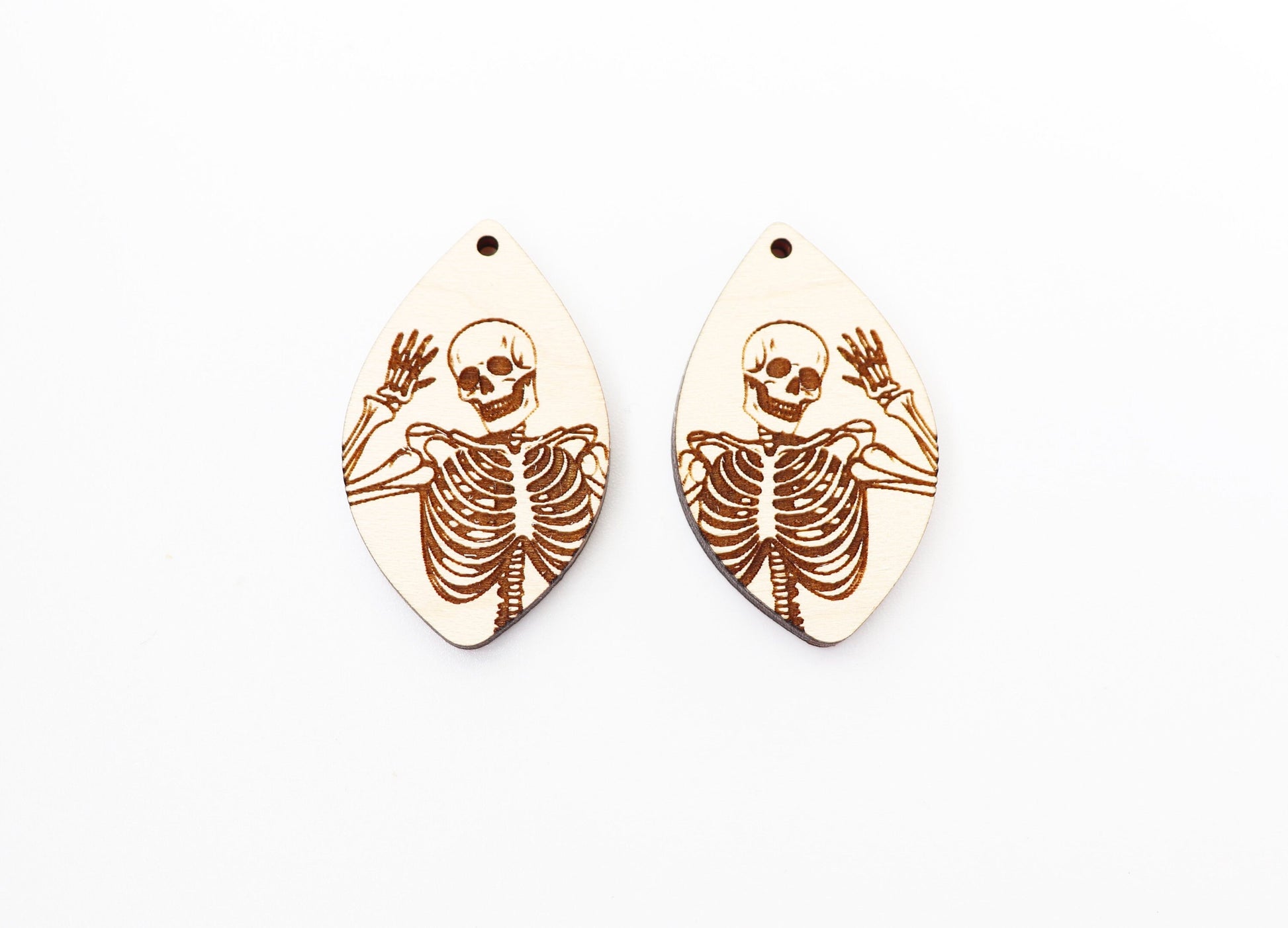 Skeleton earrings, earring blanks