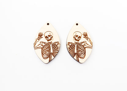 Skeleton earrings, earring blanks