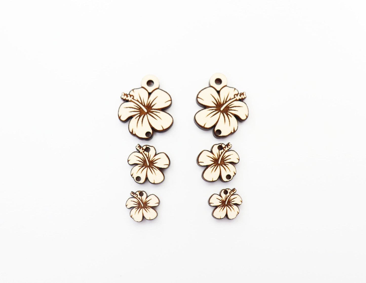 Flower 3 piece earring blanks, DIY earrings, earring blanks