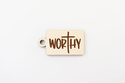 Worthy Keychain blank, wood blanks, wood cutouts