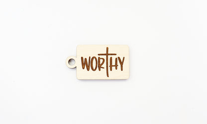 Worthy Keychain blank, wood blanks, wood cutouts