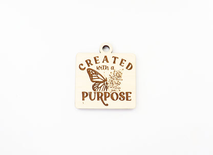 Purpose Keychain blank, wood blanks, wood cutouts