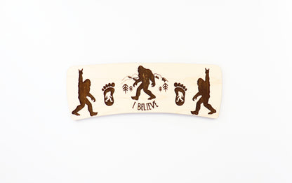 Bigfoot Hair clip blanks, wood blanks, laser cut blanks