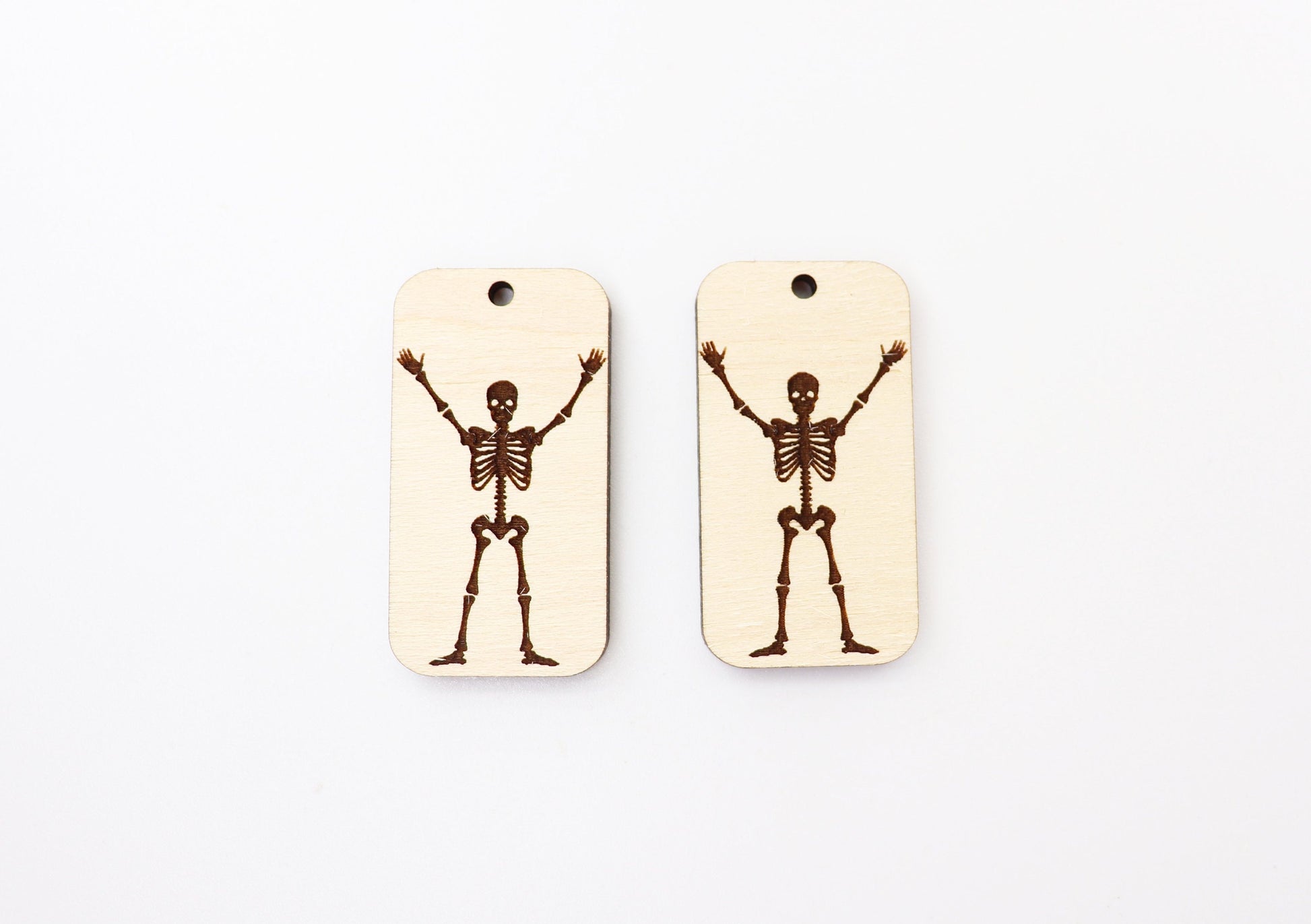 Skeleton earrings, earring blanks