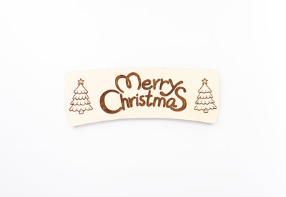 Christmas Hair clip blanks, wood blanks, laser cut blanks