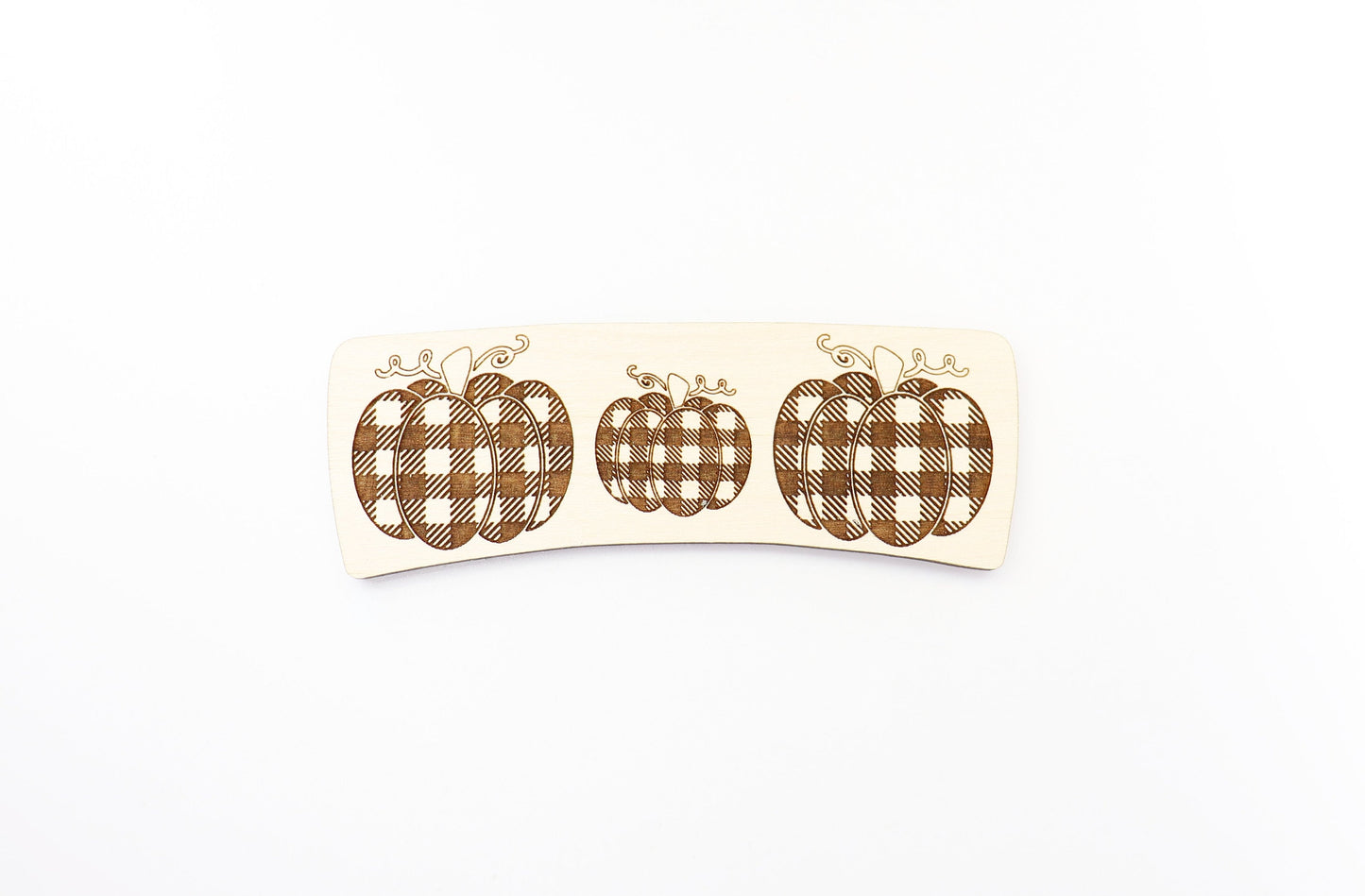 Pumpkin Hair clip blanks, wood blanks, laser cut blanks